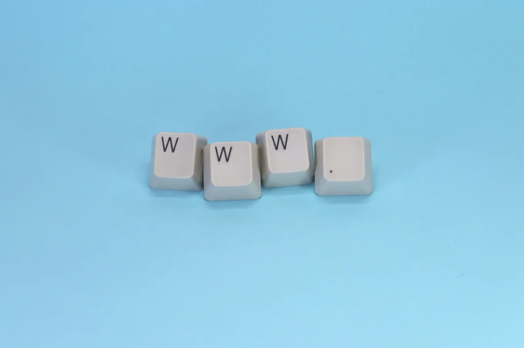 Keyboard keys spelling www